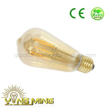 St64 6W Gold Colored Dimmable LED Hotel Light